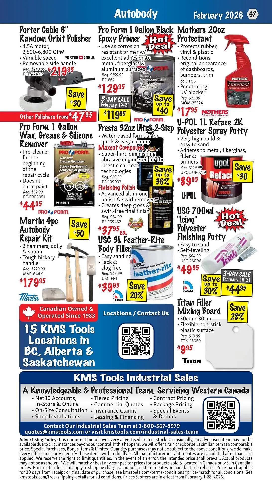 KMS Tools flyer from February 1 to February 28 2026 - flyer page 47