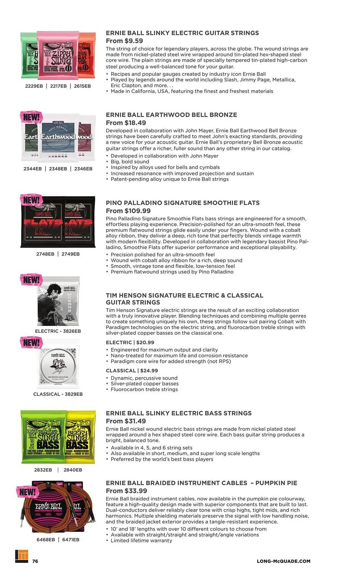 Long & McQuade flyer from November 5 to July 31 2026 - flyer page 76