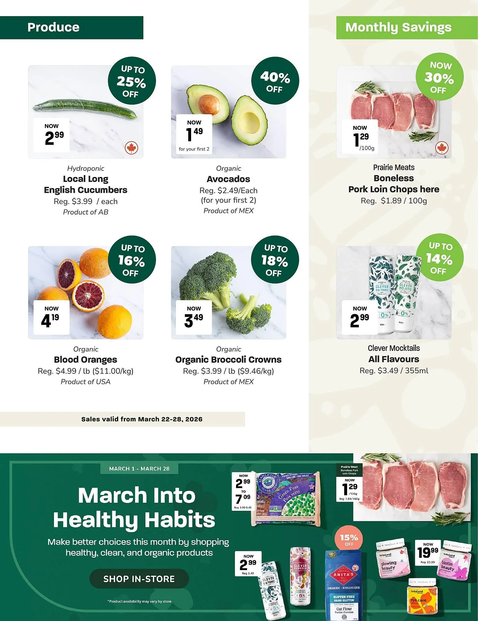 Blush Lane Organics flyer from March 22 to March 28 2026 - flyer page 2