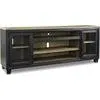 Foyland TV Stand - Black/Brown