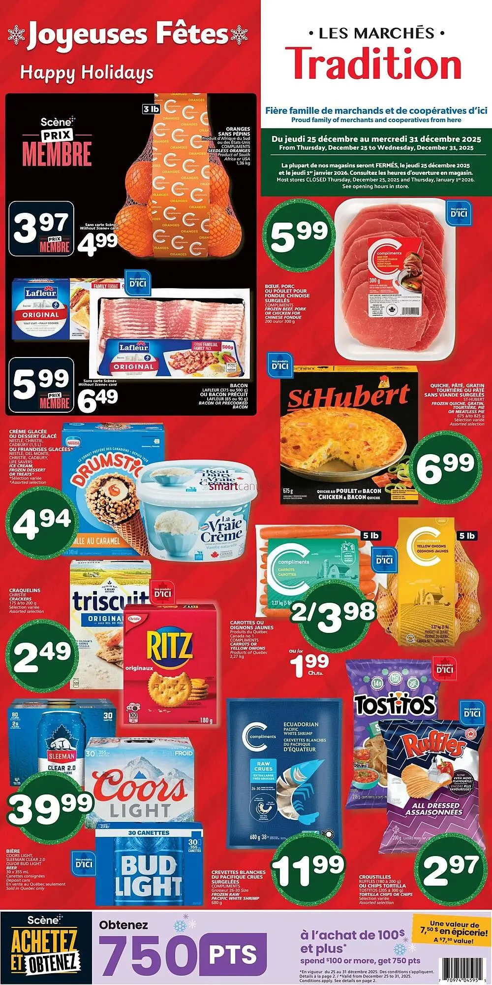 Marches Tradition flyer from December 25 to December 31 2025 - flyer page 1