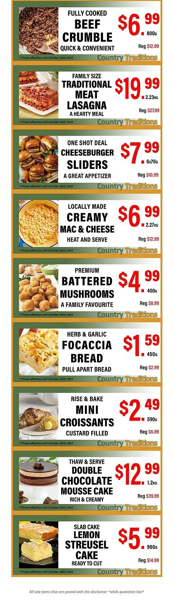 Country Traditions flyer from October 24 to October 30 2025 - flyer page 2