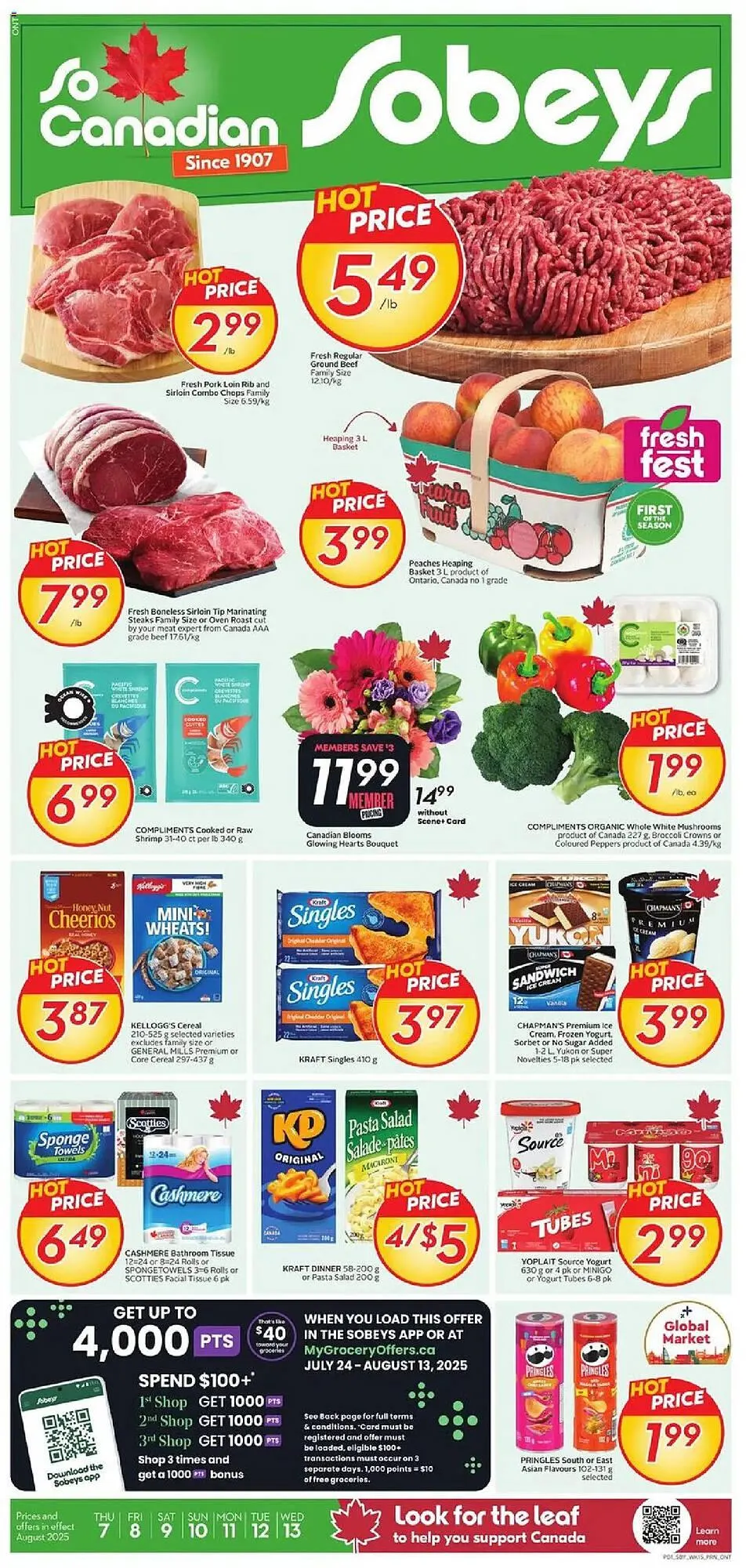 Sobeys flyer from August 7 to August 14 2025 - flyer page 1