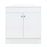 Addison 30.25-inch W x 33-inch H x 18.75-inch D Bathroom Vanity in White with Cultured Marble Countertop/Rectangular Sink