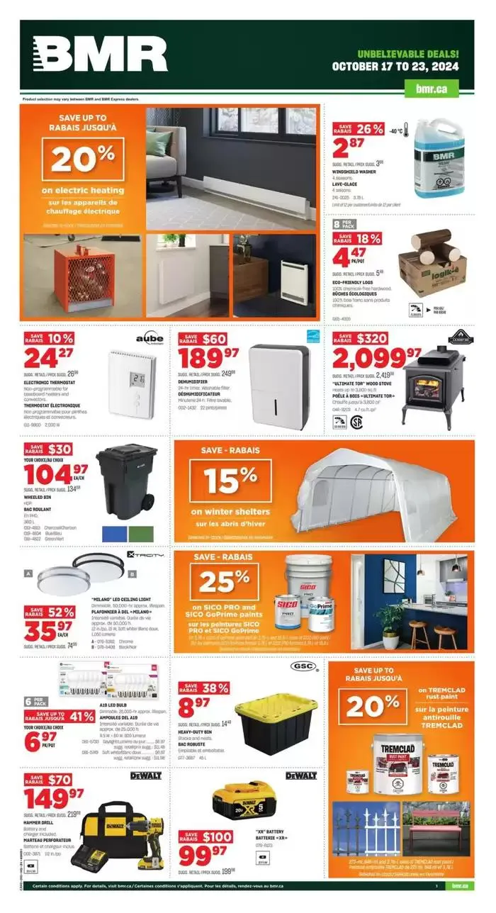 Save now with our deals from October 17 to October 23 2024 - flyer page 1