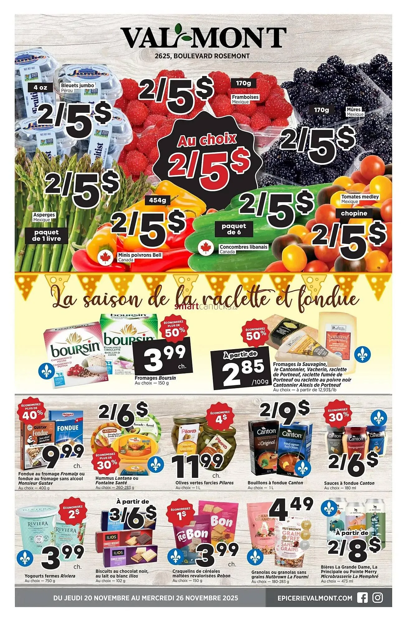 Val-Mont flyer from November 20 to November 26 2025 - flyer page 1