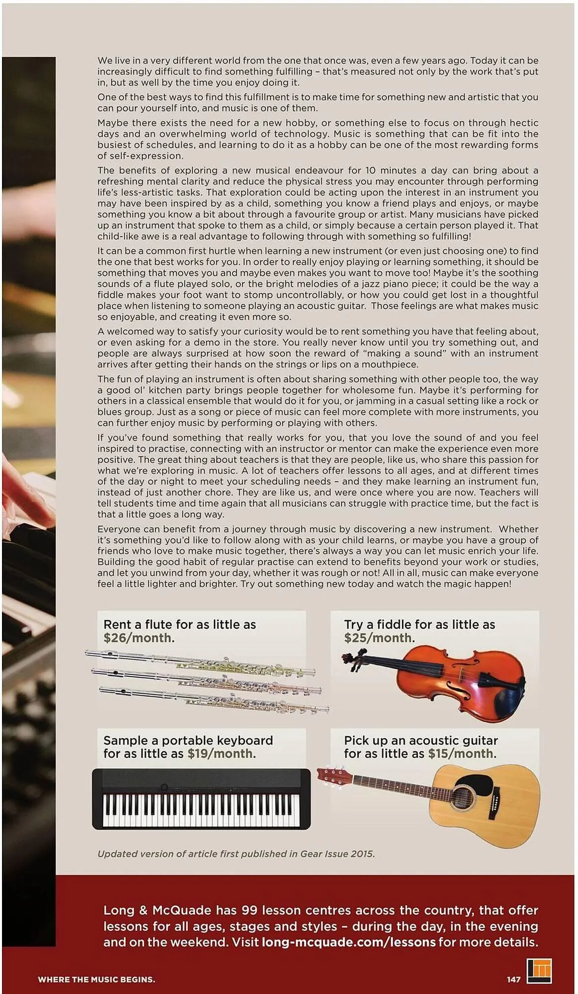 Long & McQuade flyer from October 9 to October 31 2025 - flyer page 147