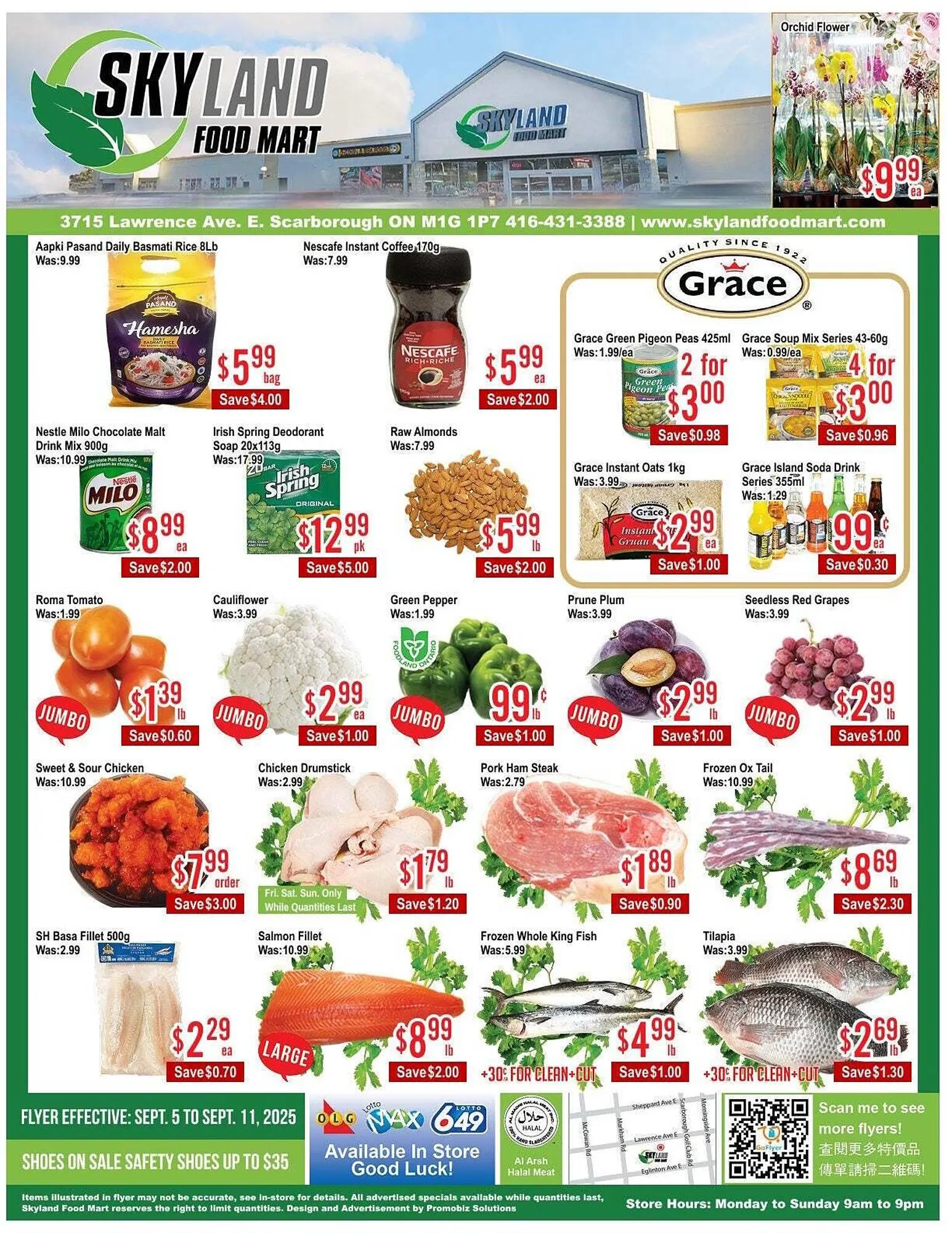 Skyland Foodmart flyer from September 5 to September 12 2025 - flyer page 1