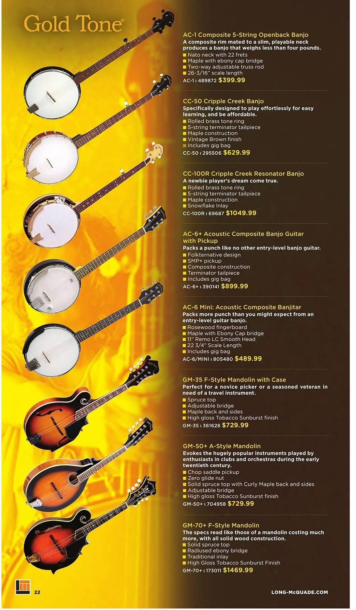 Long & McQuade flyer from November 5 to July 31 2026 - flyer page 22