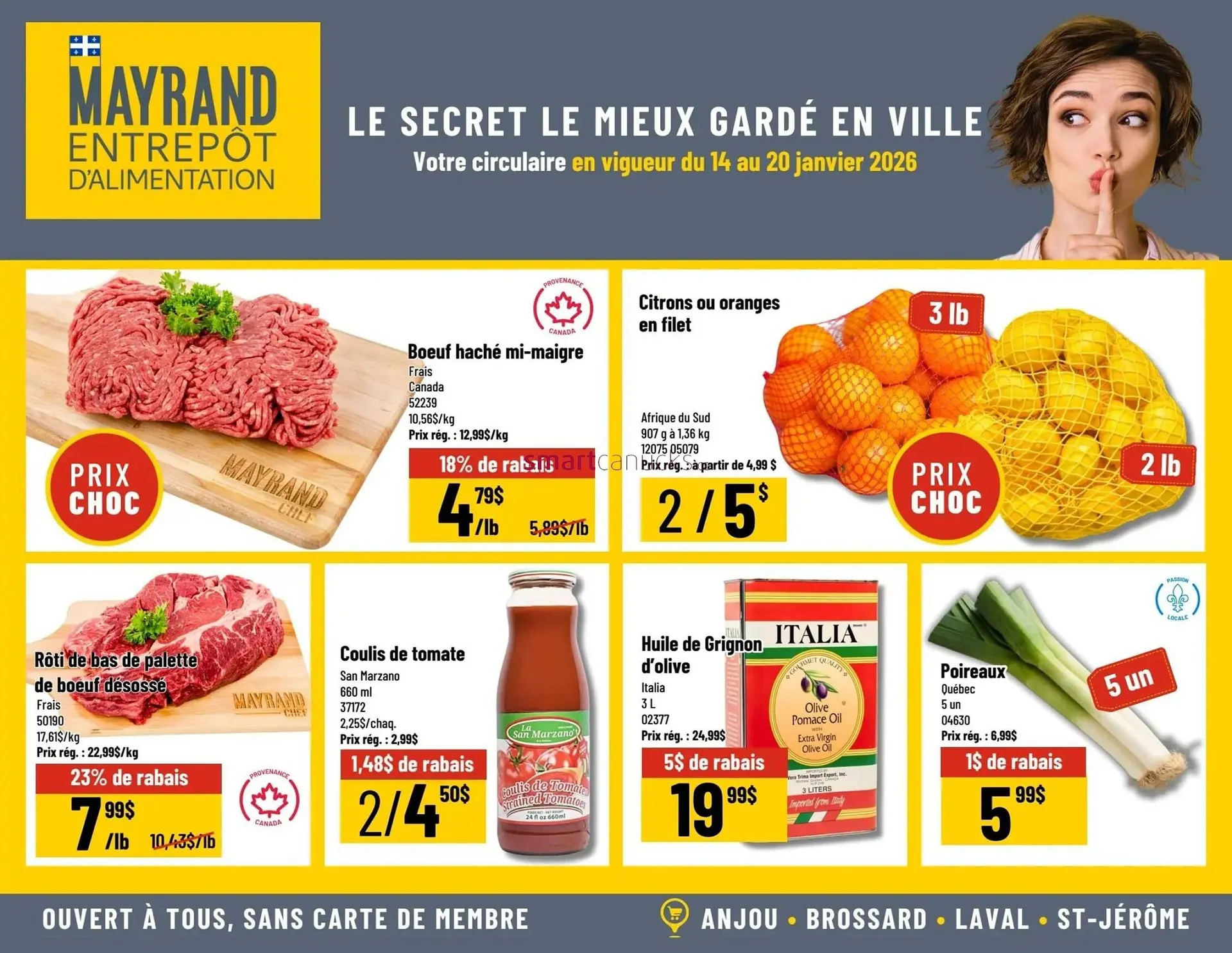 Mayrand flyer from January 14 to January 20 2026 - flyer page 1