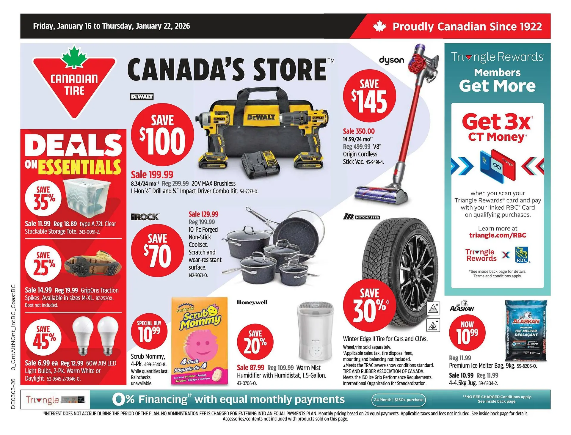 Canadian Tire flyer from January 16 to January 22 2026 - flyer page 1