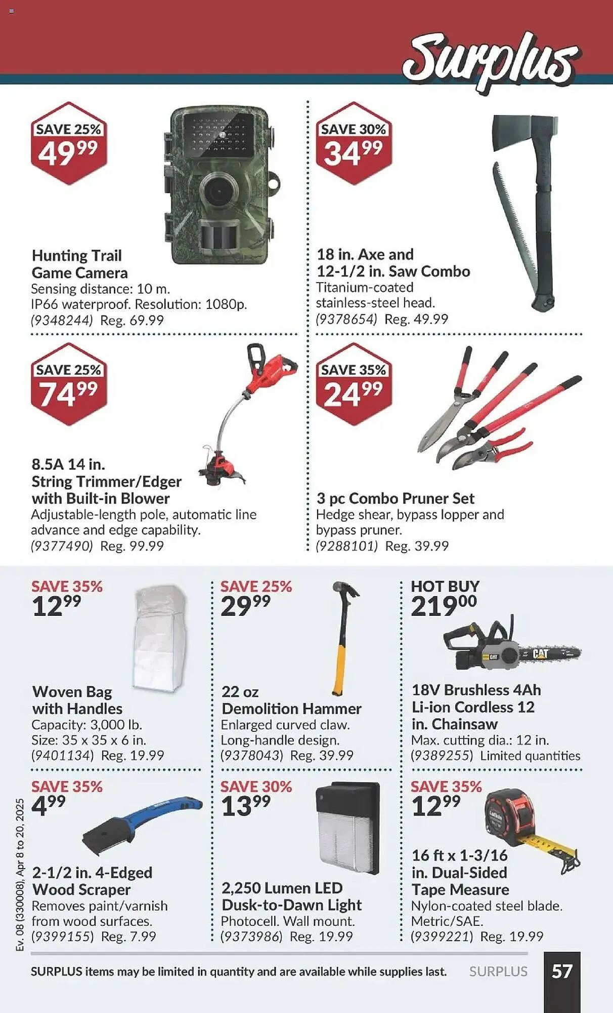 Princess Auto flyer from April 8 to April 20 2025 - flyer page 63