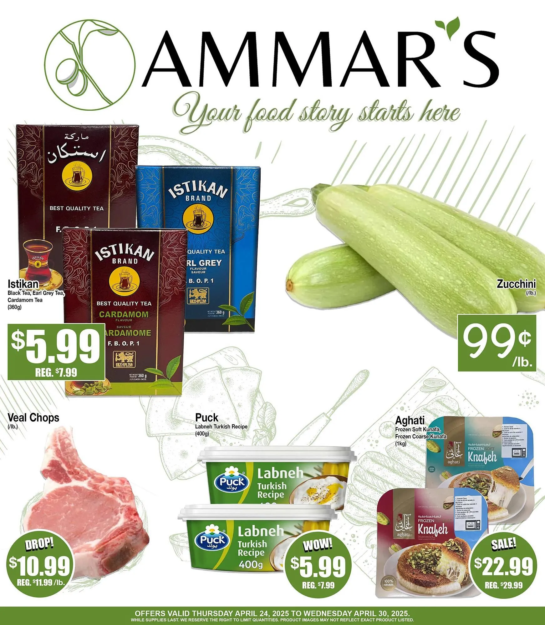 Ammar's Halal Meats flyer from April 24 to May 24 2025 - flyer page 1