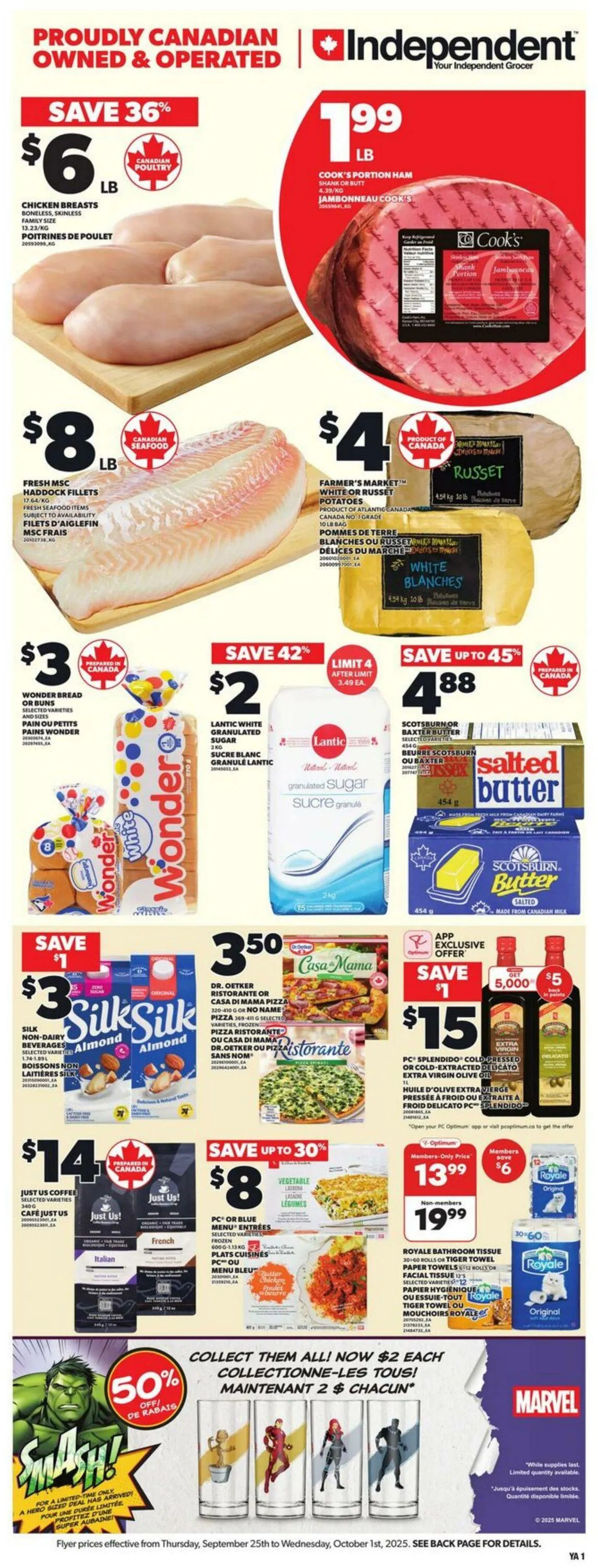 Independent Current flyer from September 25 to October 1 2025 - flyer page 1