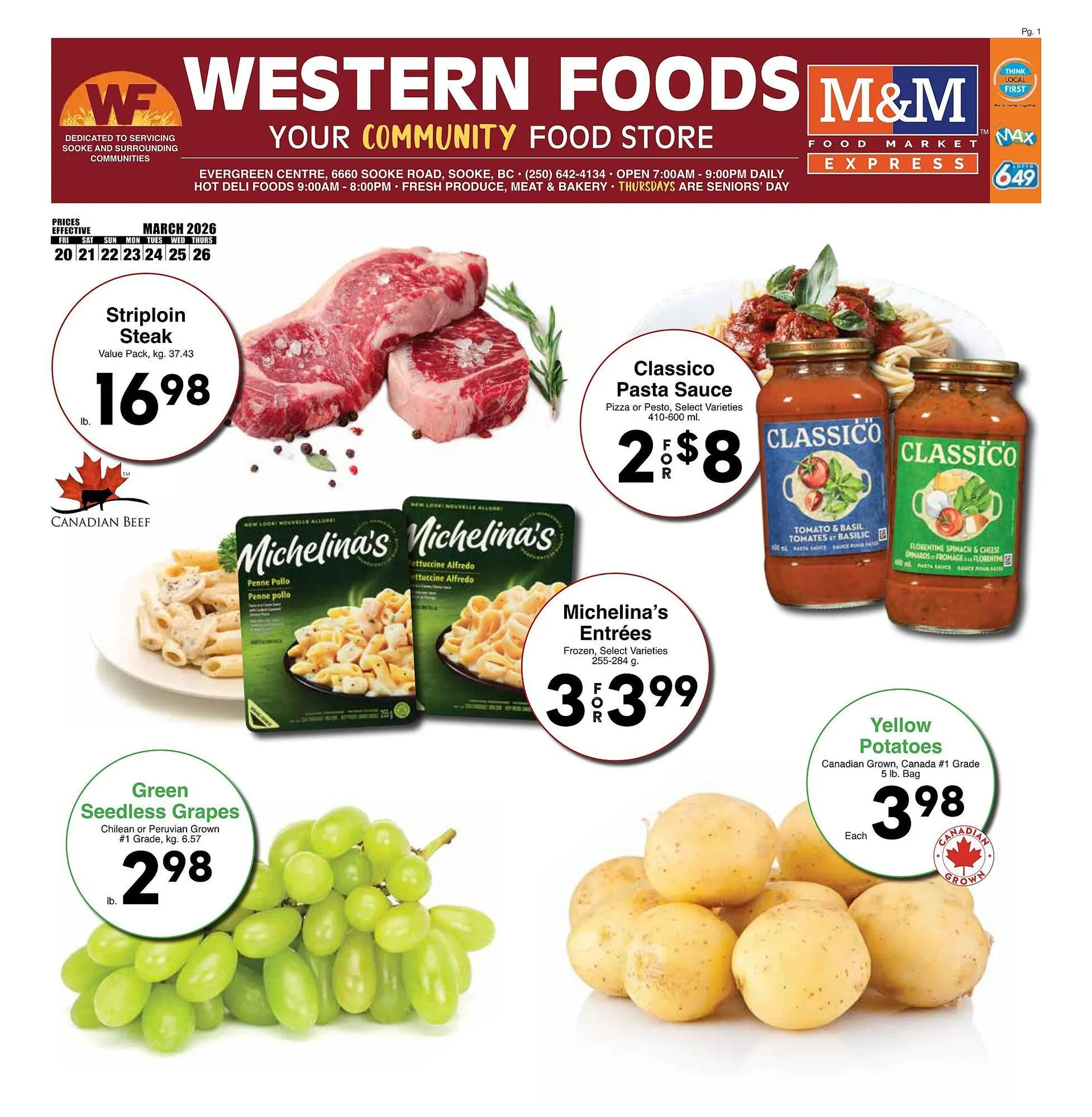 Western Foods flyer from March 20 to March 26 2026 - flyer page 1