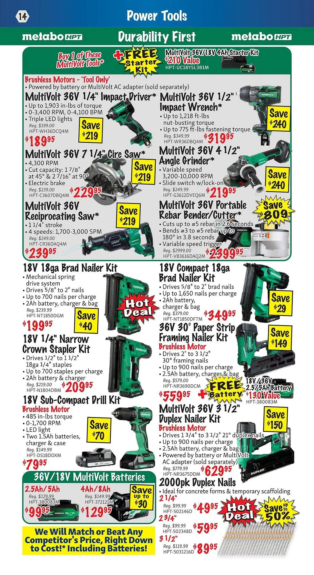 KMS Tools flyer from March 1 to March 31 2025 - flyer page 14