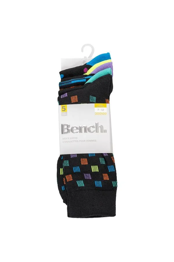 Dress socks, assorted colours - 5 pairs