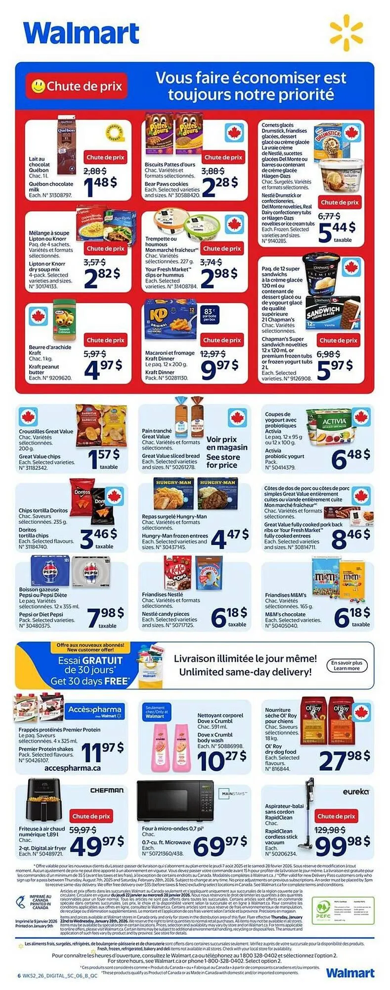 Walmart flyer from January 22 to January 28 2026 - flyer page 2