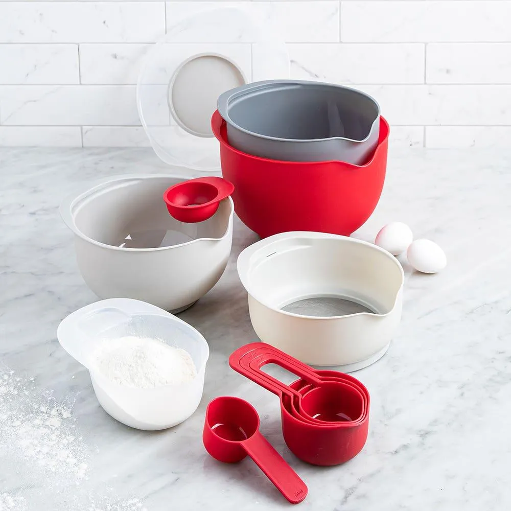 KSP Multi Mix Compact Food Prep Kit - Set of 12 (Red Combo)