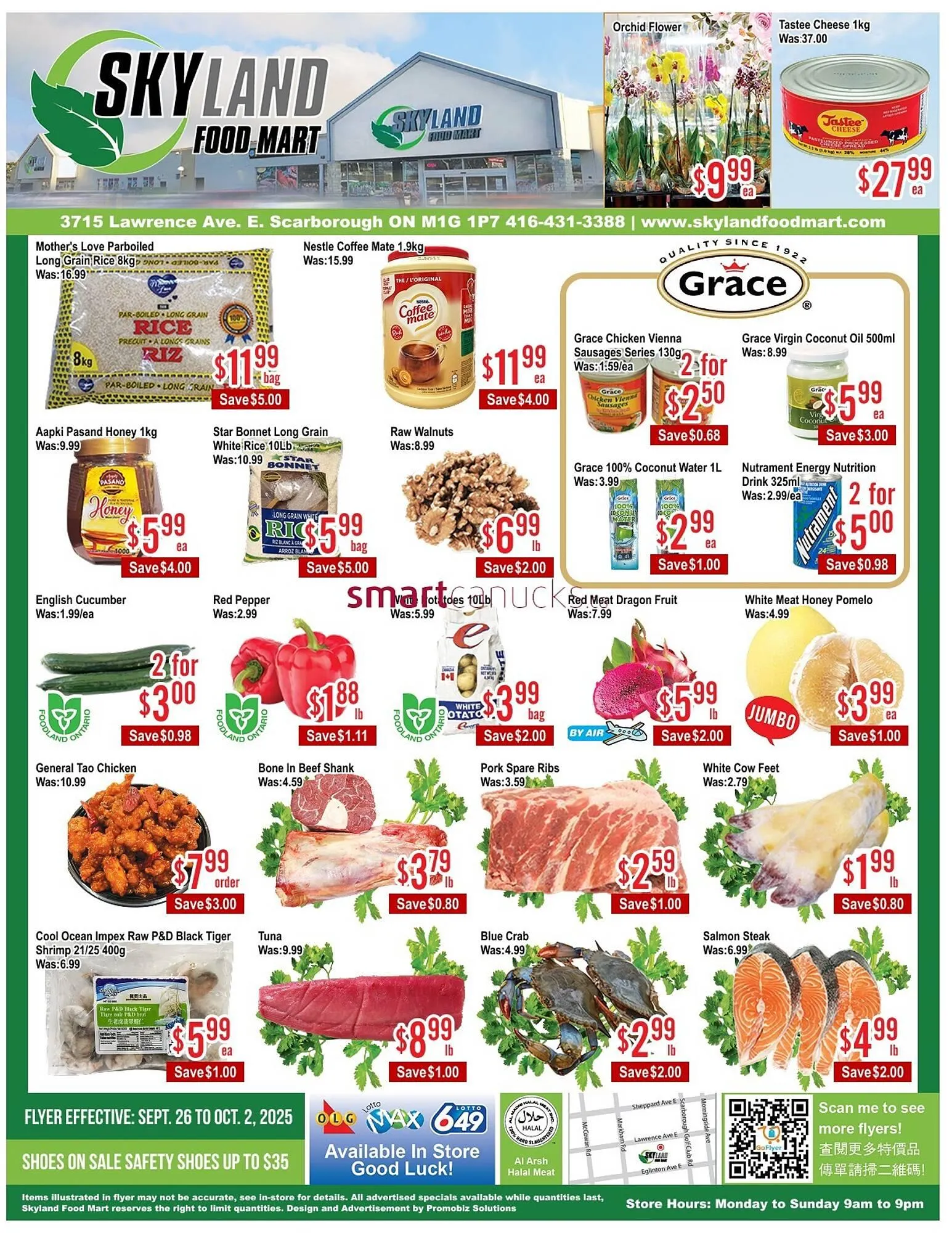 Skyland Foodmart flyer from September 26 to October 2 2025 - flyer page 1