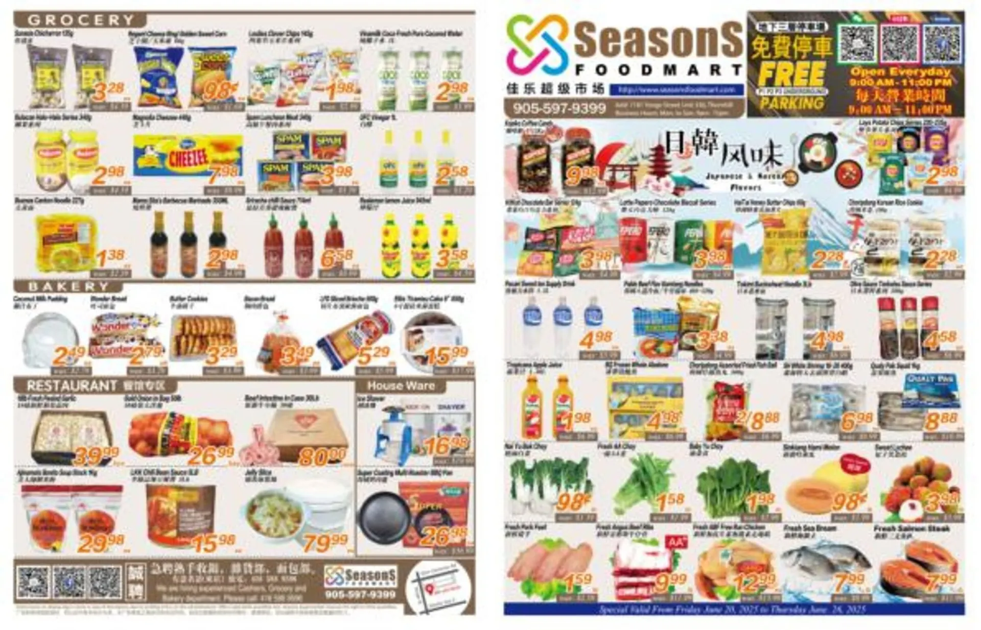 Seasons Foodmart flyer - 1