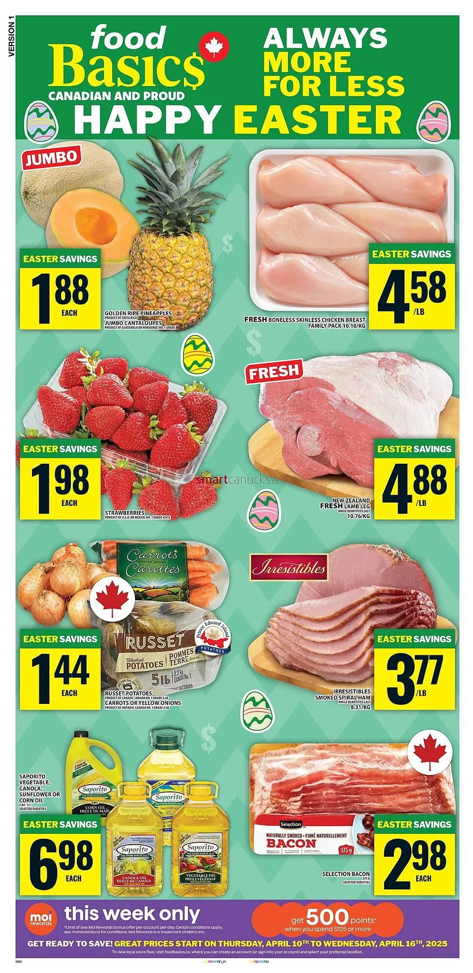 Food Basics flyer from April 10 to April 16 2025 - flyer page 1
