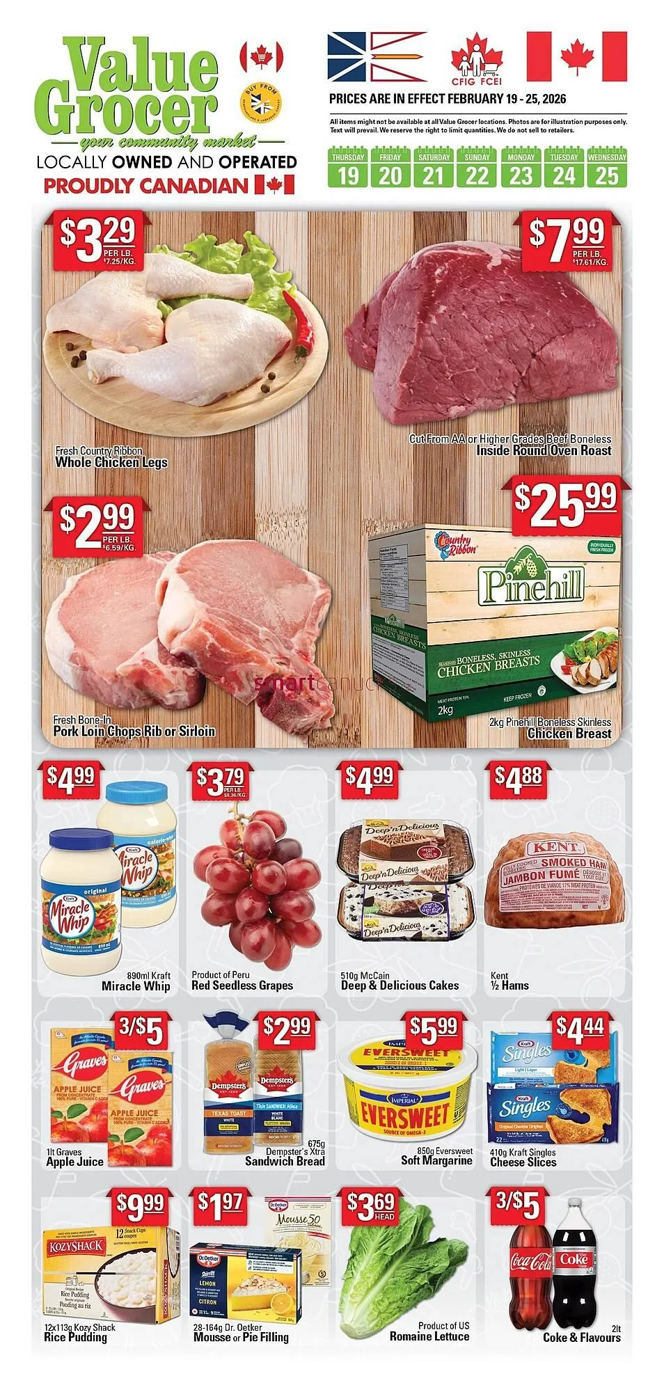 Value Grocer flyer from February 19 to February 25 2026 - flyer page 1