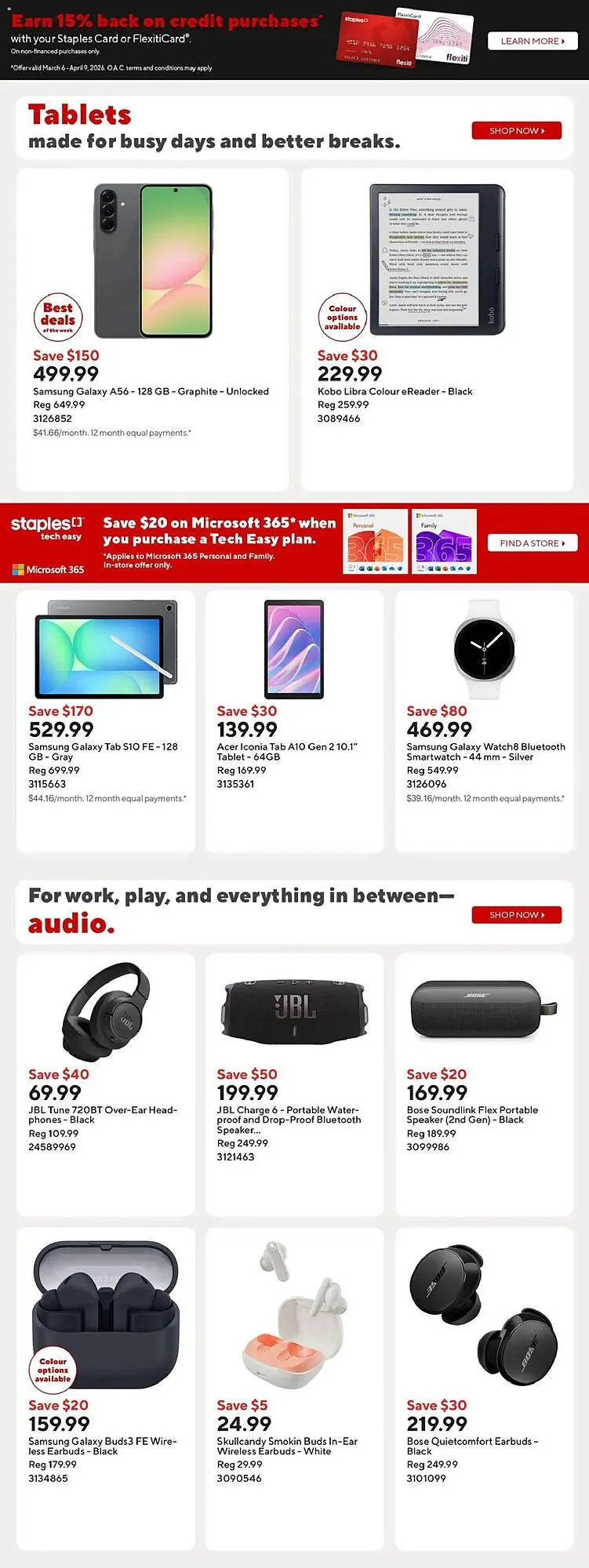 Staples flyer from March 20 to March 27 2026 - flyer page 10