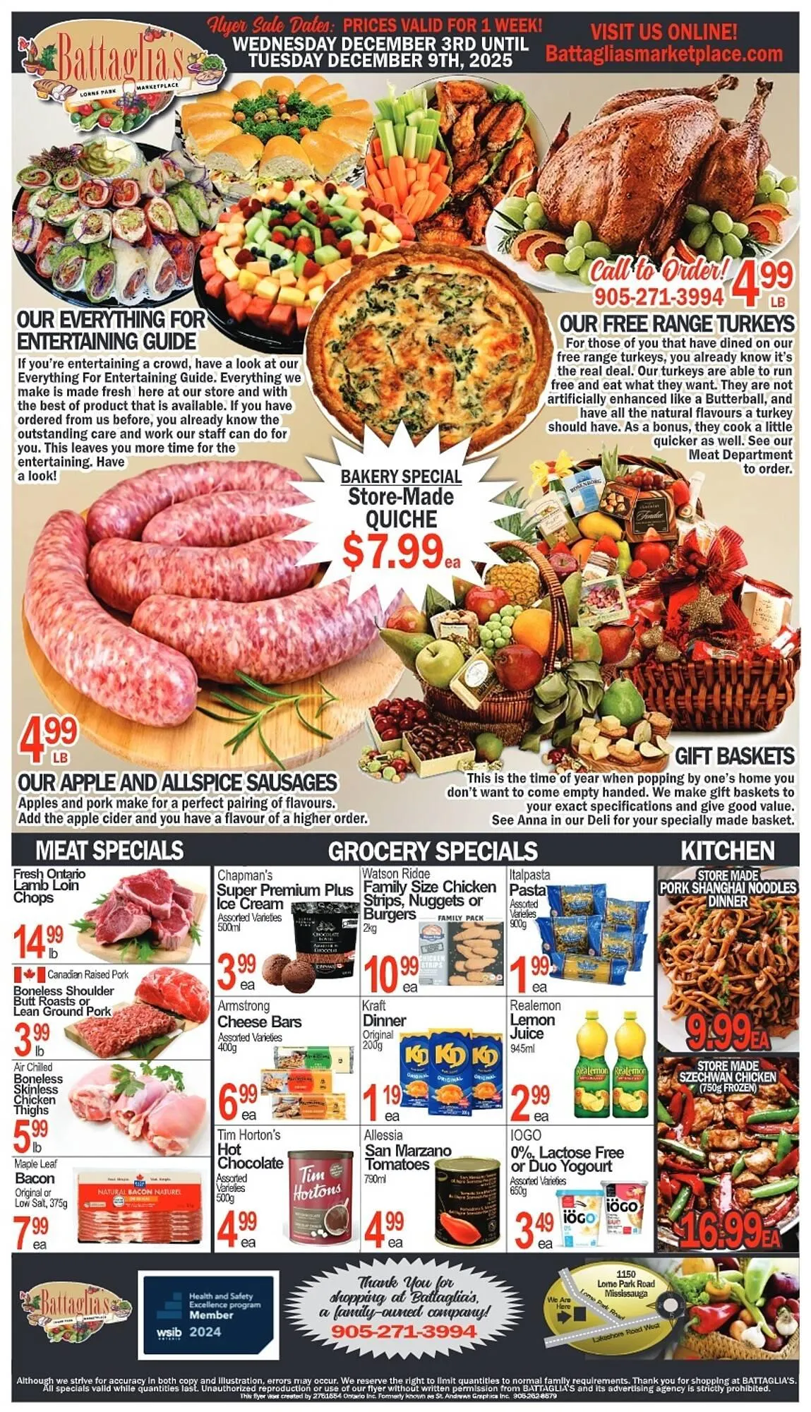 Battaglia's Marketplace flyer from December 3 to December 9 2025 - flyer page 1