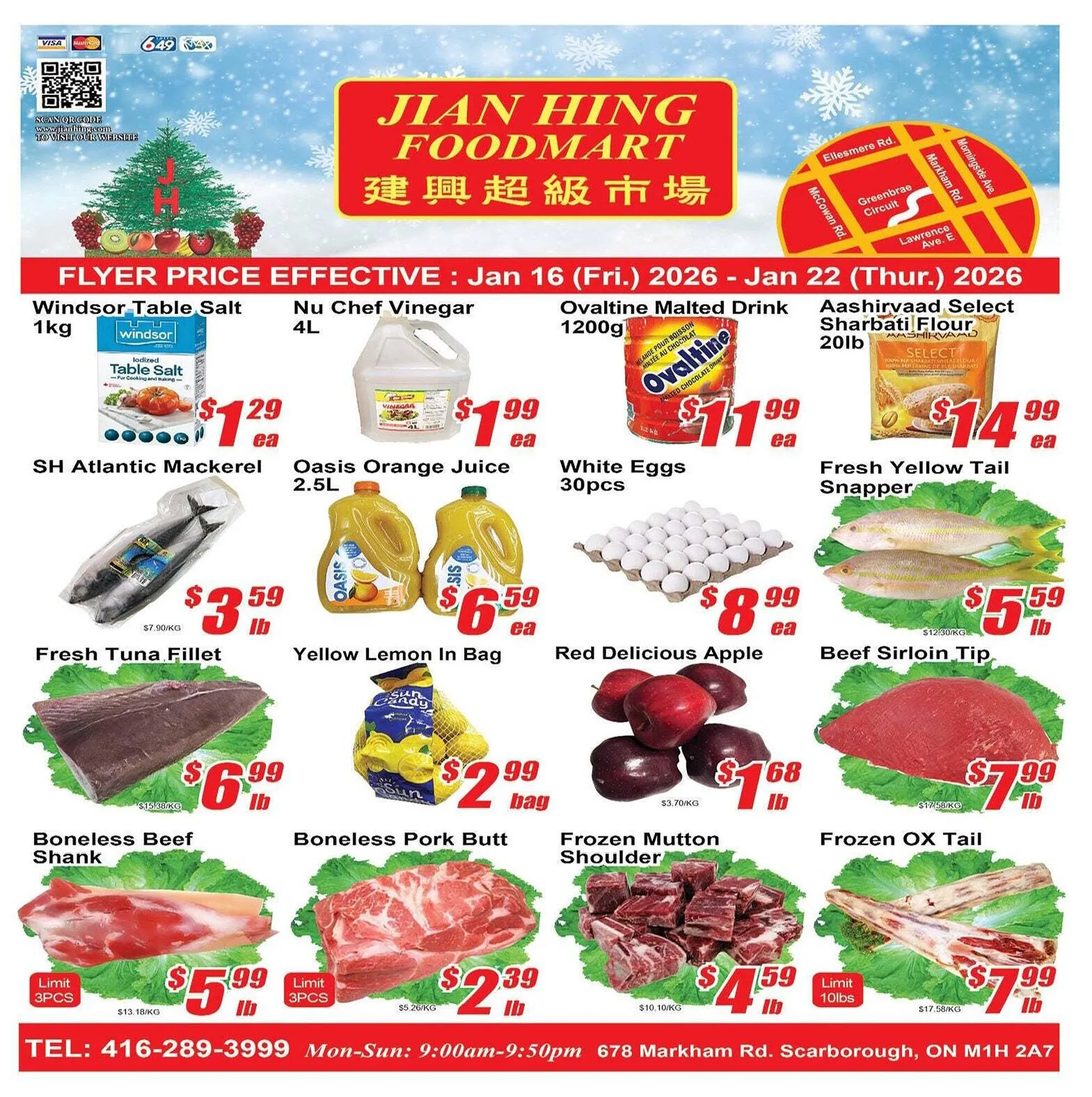 Jian Hing Supermarket flyer from January 16 to January 22 2026 - flyer page 1