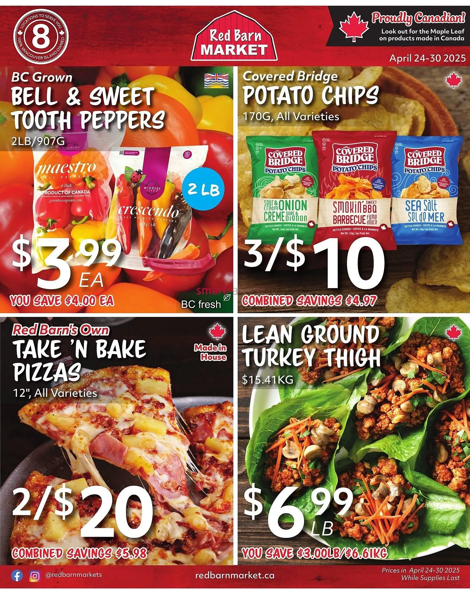 Red Barn Market flyer from April 24 to April 30 2025 - flyer page 1