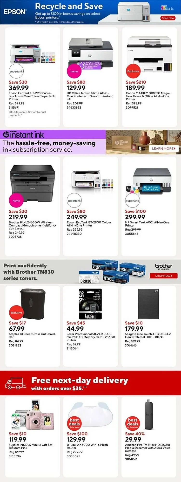 Staples flyer from October 31 to November 13 2025 - flyer page 9