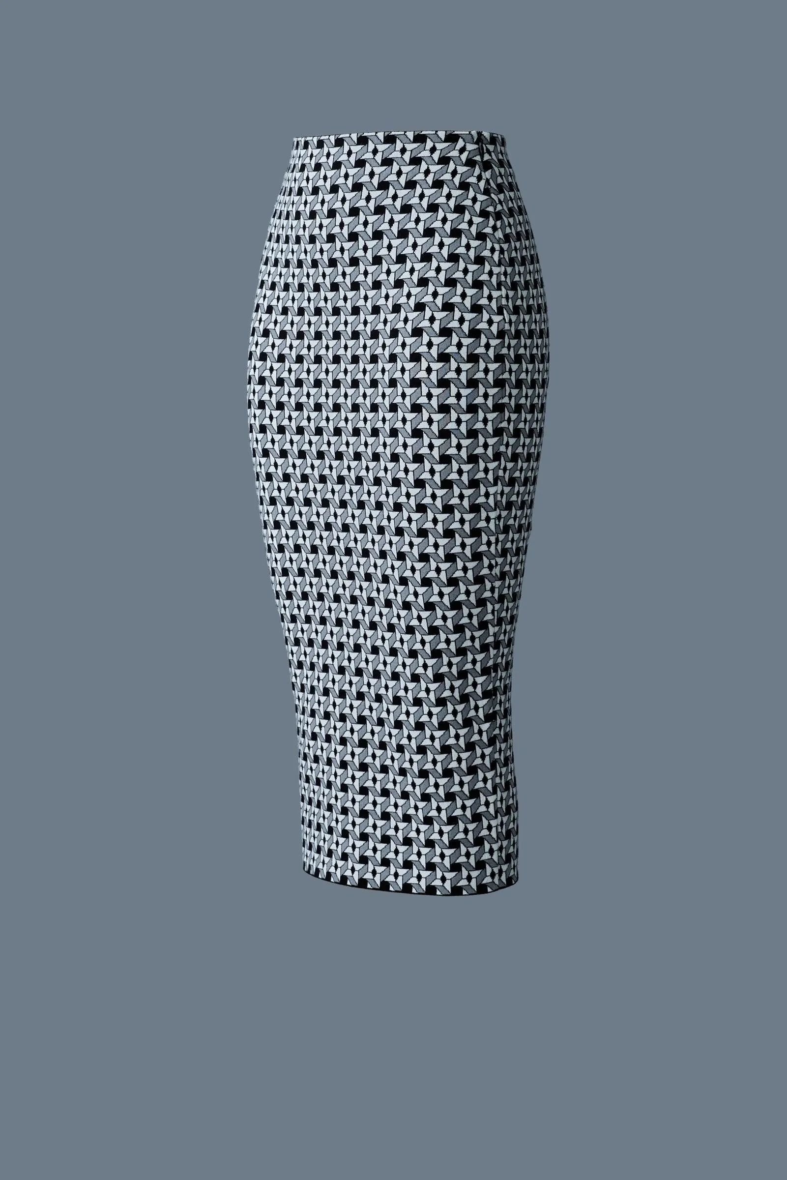 WYNONA-GEO Geometrical jacquard pencil skirt
