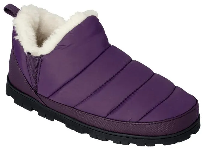 New! Natural Reflections Quilted Nylon Booties for Ladies