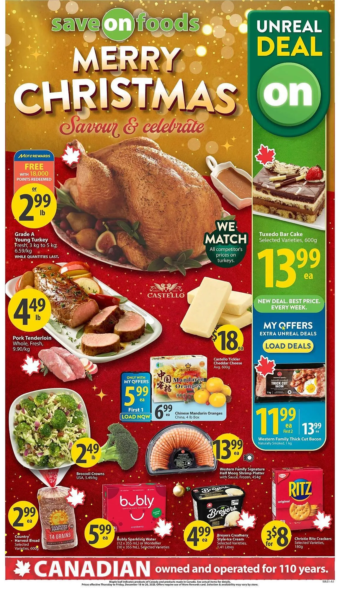 Save on Foods flyer from December 18 to December 26 2025 - flyer page 1