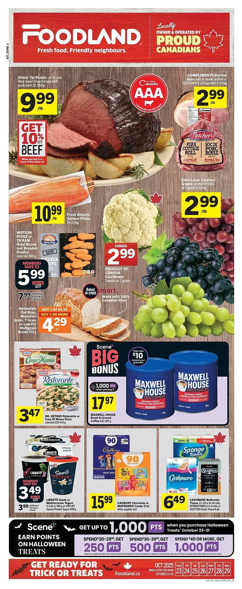 Foodland flyer from October 23 to October 29 2025 - flyer page 1