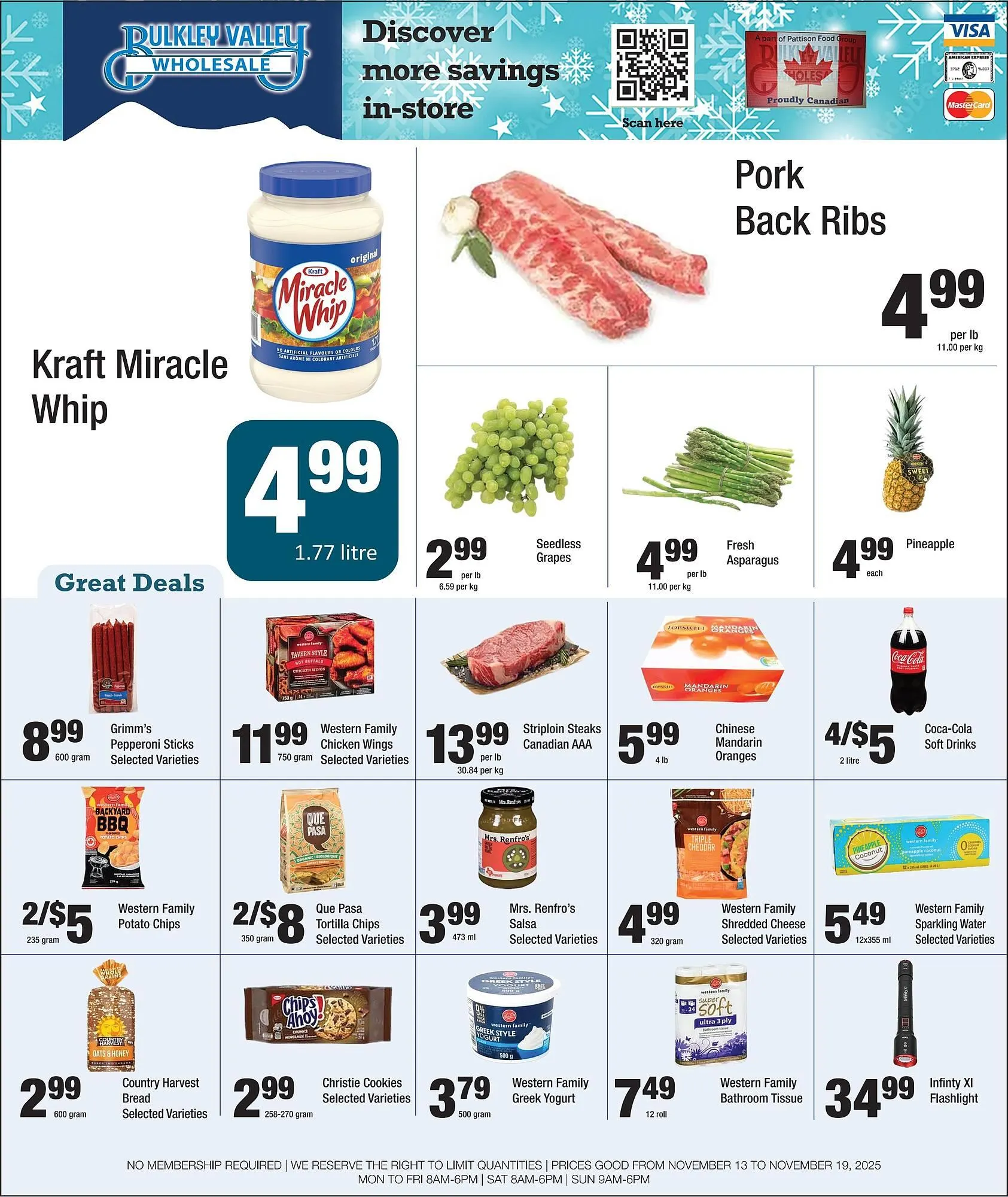 Bulkley Valley Wholesale flyer from November 14 to November 20 2025 - flyer page 1