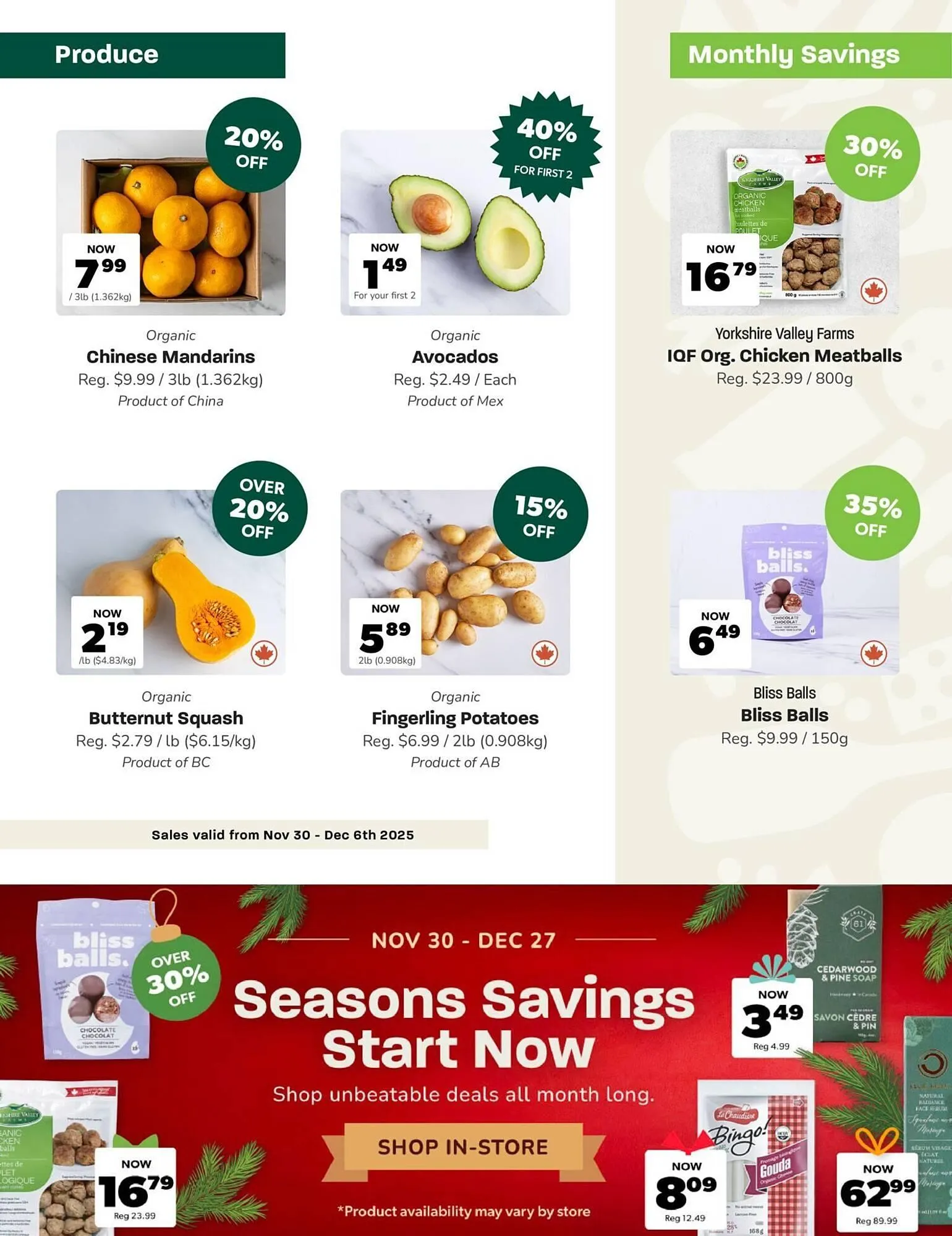 Blush Lane Organics flyer from December 1 to January 1 2026 - flyer page 2