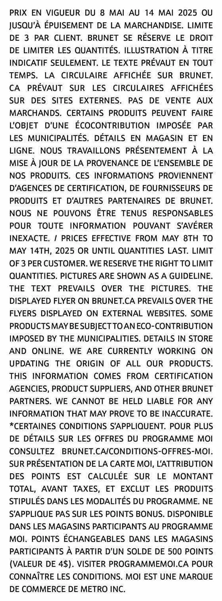 Brunet flyer from May 8 to May 22 2025 - flyer page 14