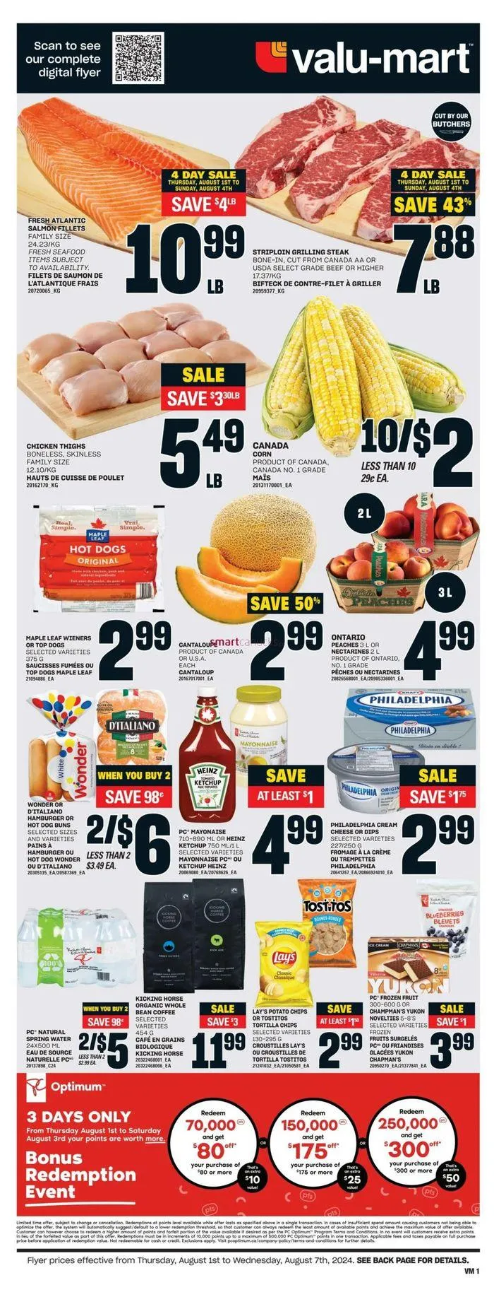 Valu-mart weeky flyer from August 1 to August 7 2024 - flyer page 2