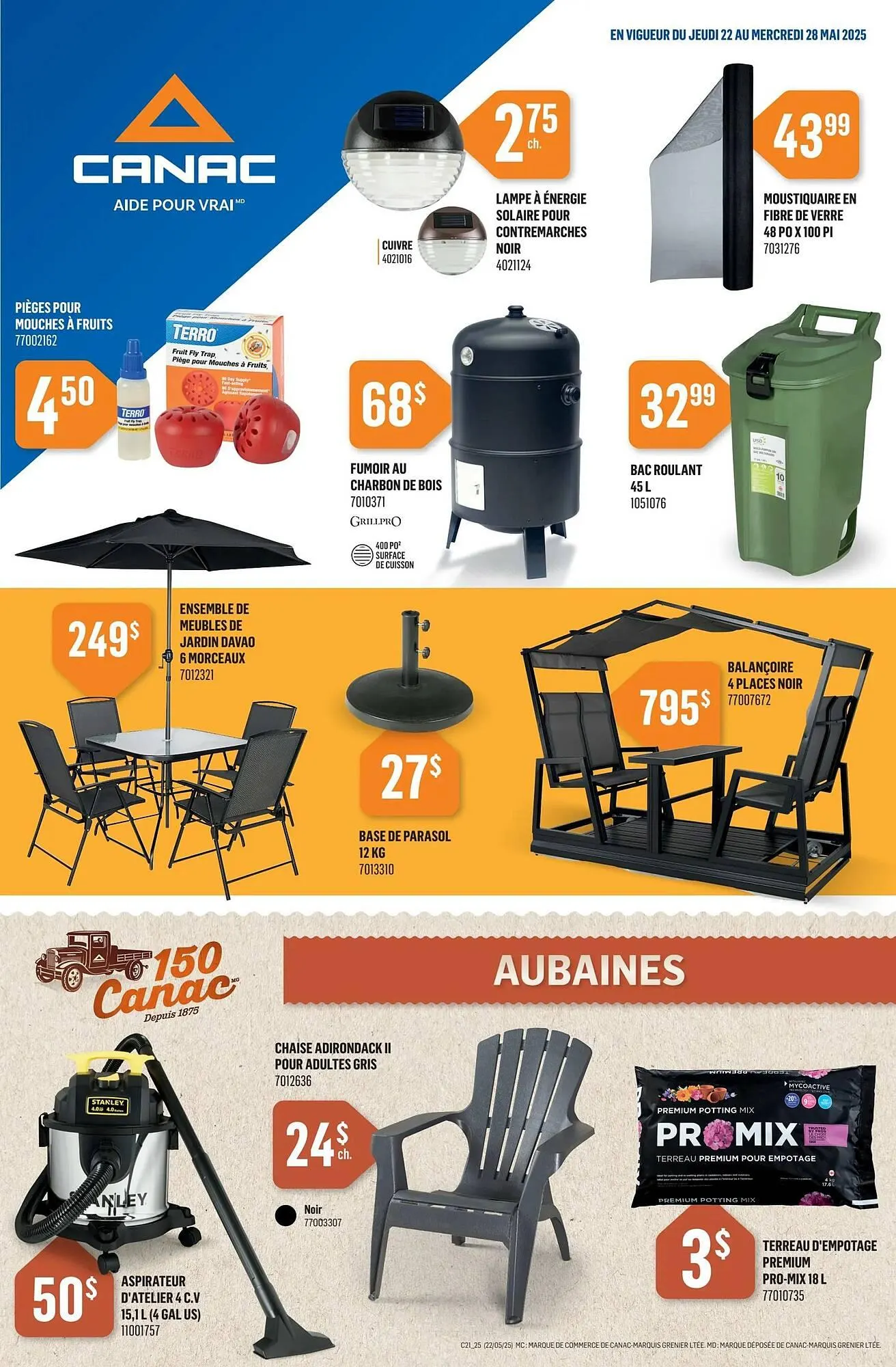 Canac flyer from May 22 to May 28 2025 - flyer page 1