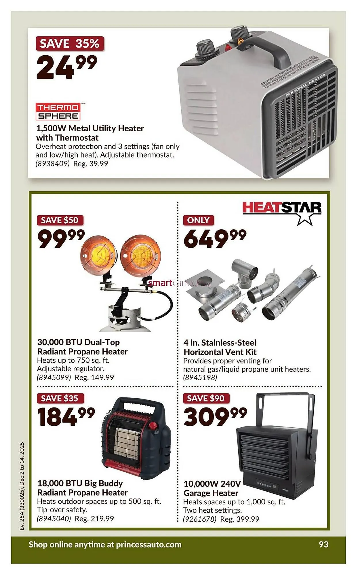 Princess Auto flyer from November 27 to December 2 2025 - flyer page 98