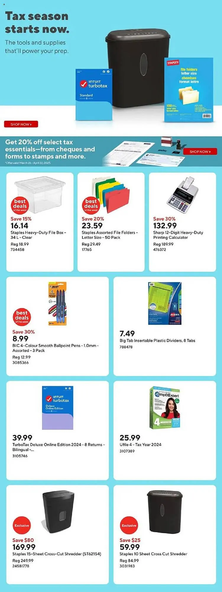 Staples flyer from April 2 to May 8 2025 - flyer page 9