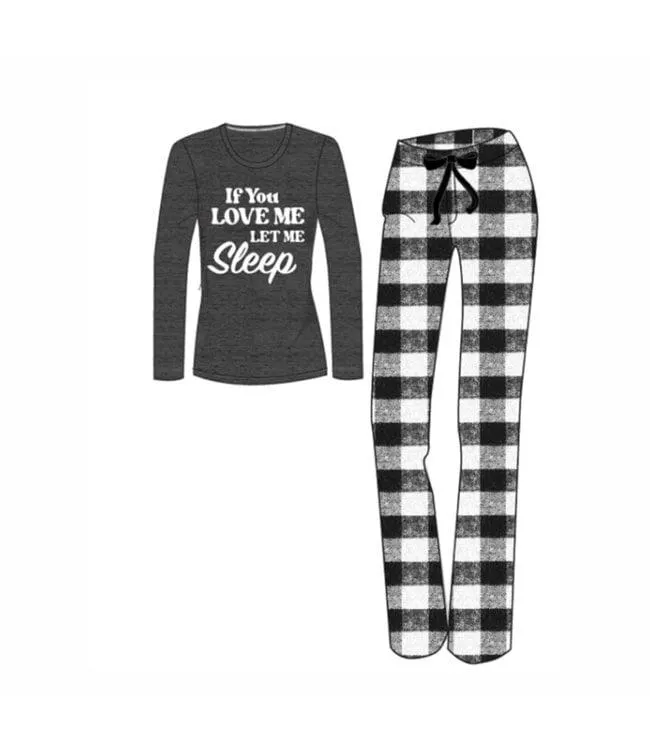 LADIES 2Pc YARN DYE FLANNEL PYJAMAS