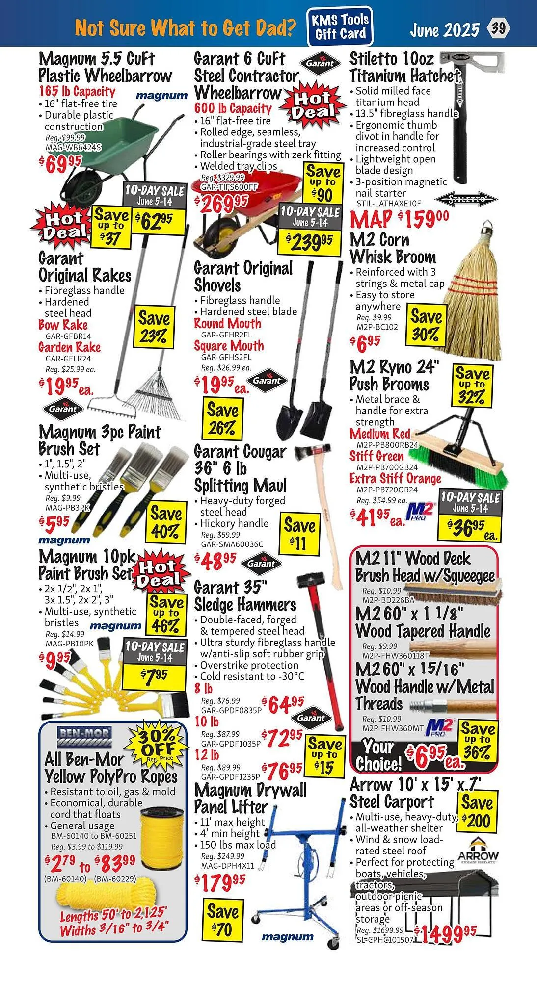 KMS Tools flyer from June 1 to June 30 2025 - flyer page 39