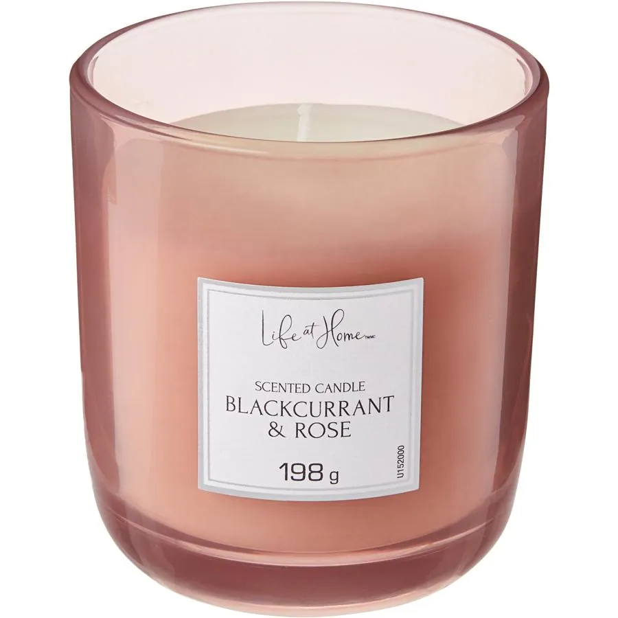 Scented Candle Blackcurrant & Rose