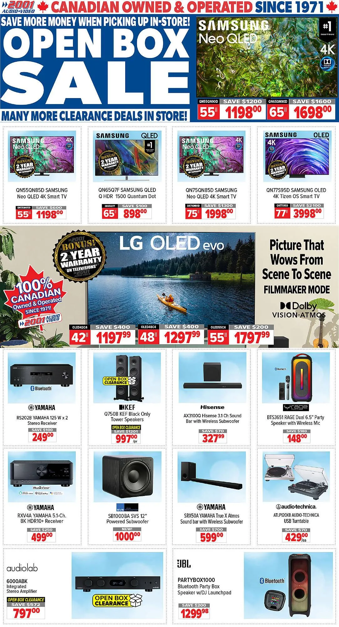 2001 Audio Video flyer - 1