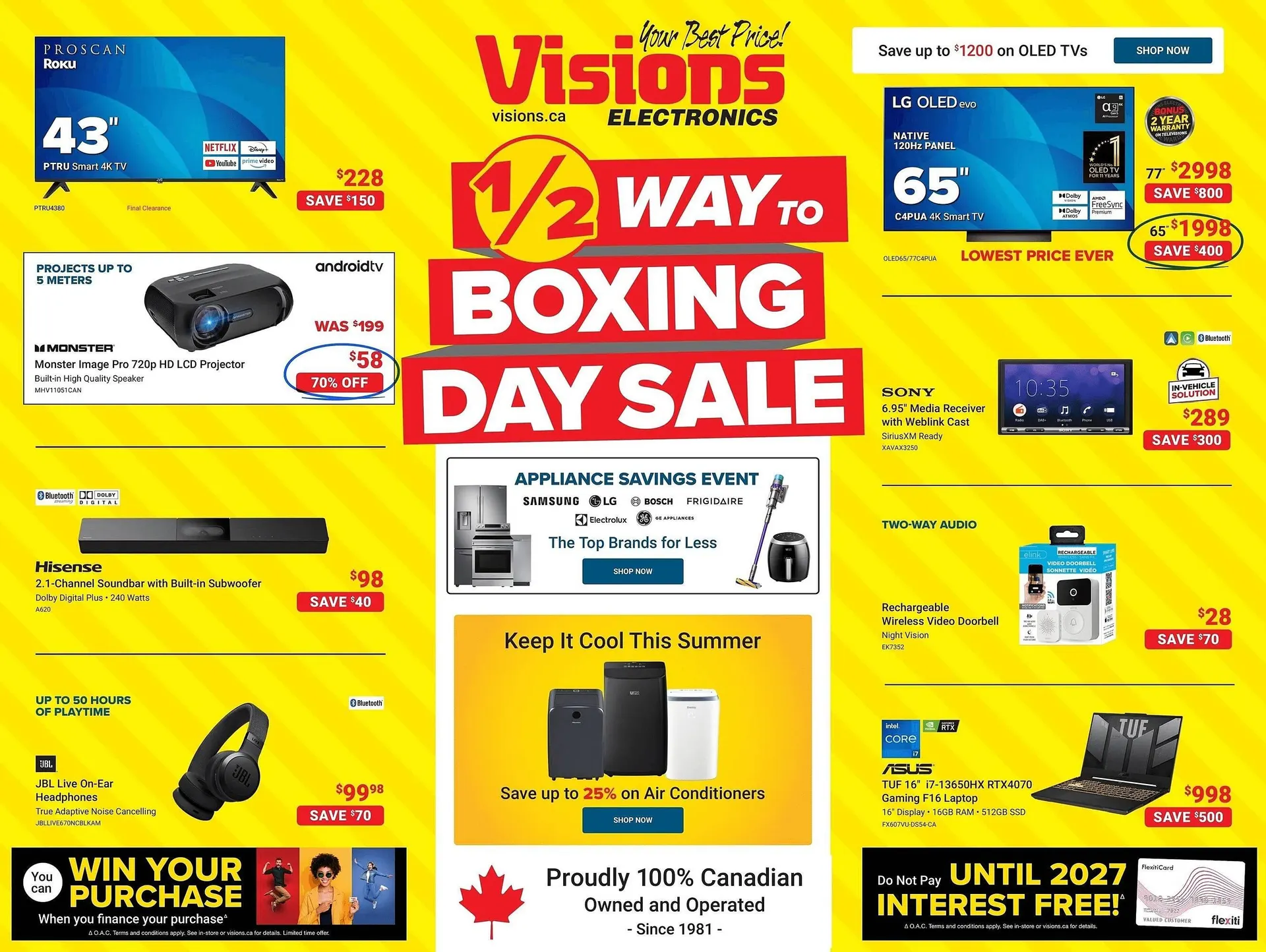 Visions Electronics flyer - 1