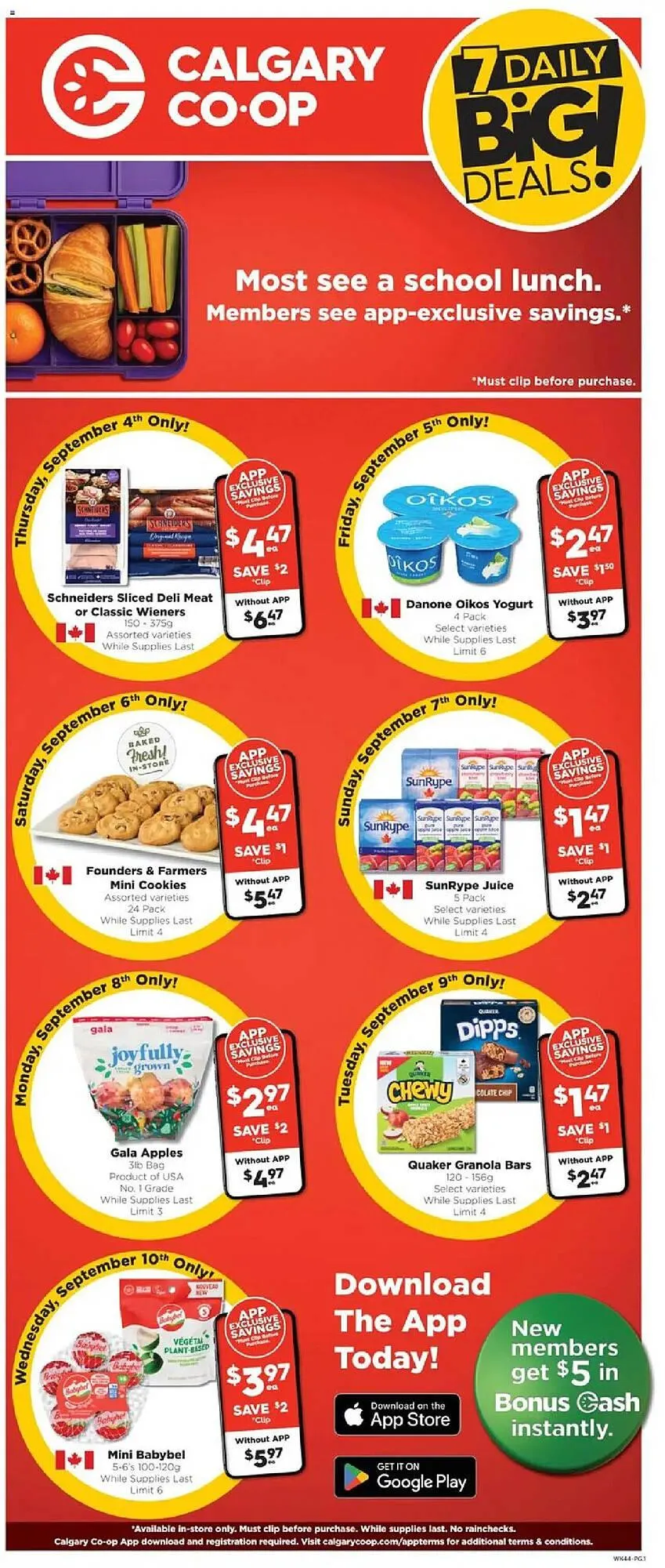 Calgary Co-op flyer from September 4 to September 11 2025 - flyer page 1