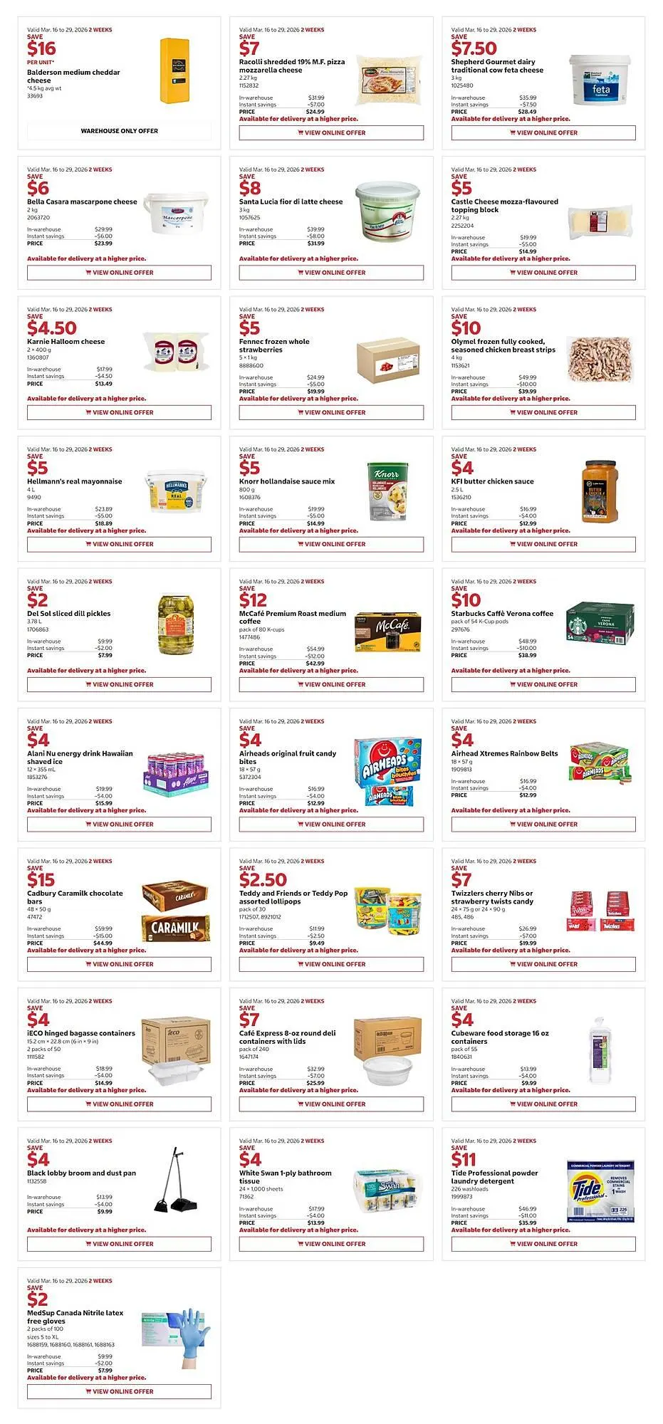Costco flyer from March 16 to March 29 2026 - flyer page 1
